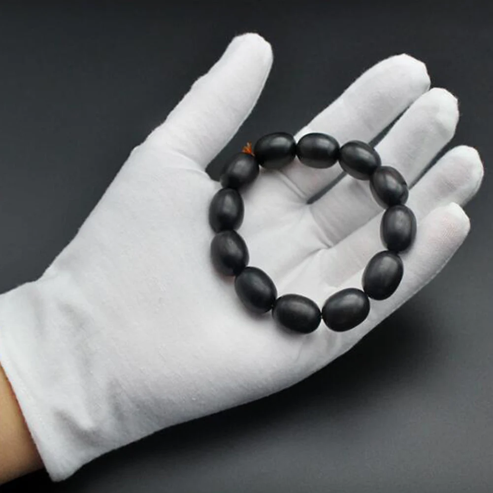 Варежки из плотной ткани для официантов белые хлопковые рукавицы шоу и игр