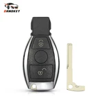 Dandkey для Mercedes Benz ML SL SLK CLK W211 Год 2000 + поддерживает оригинальный NEC и BGA ключ чехол 2 кнопки Чехол для автомобильного смарт-ключа чехол