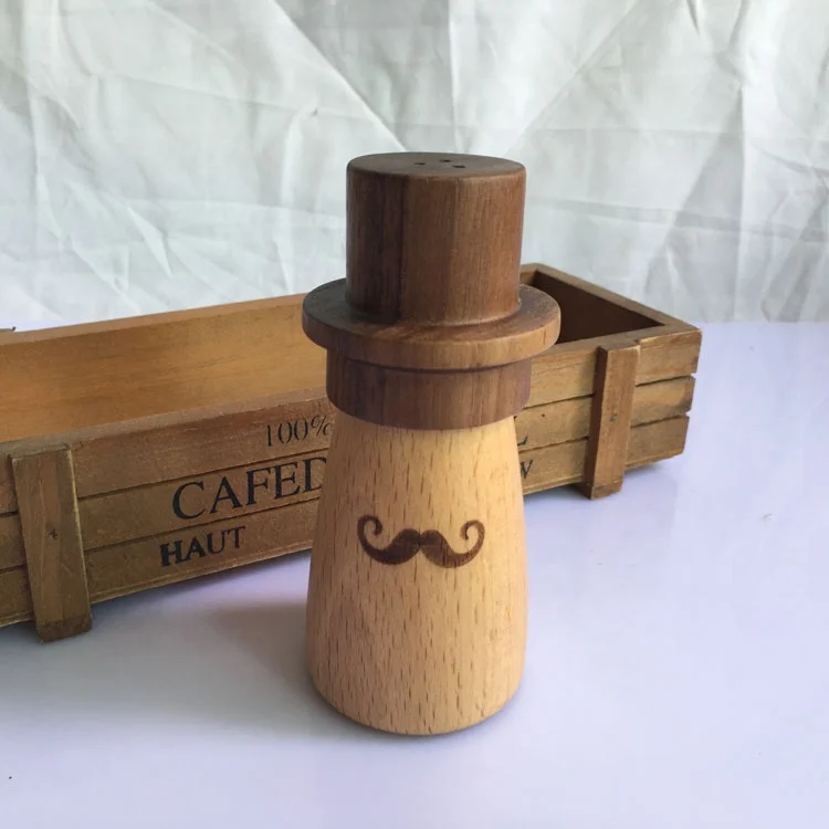 

Mushroom Gentleman Cartoon Wooden Toothpick Holder Storage Box