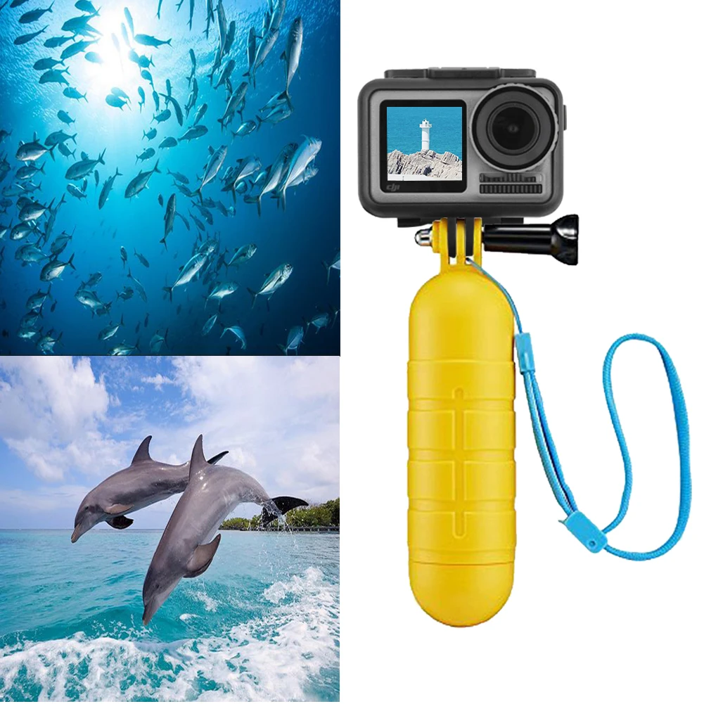 Buoyancy Stick Portable Floating Phone Clamp Practical Hand Grip Adjustable Diving Selfie Shutter Trigger Camera For OSMO ACTION |