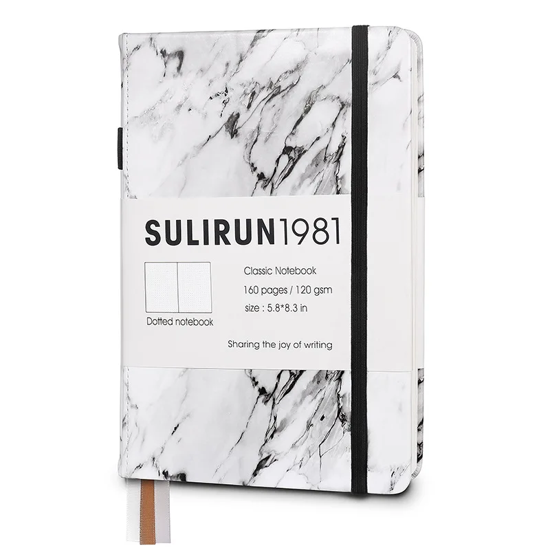 

Creative Marble Design Bullet Dotte Journal Notebook 2021 Thicken 120gsm 80 Sheets Hardcover Ink Proof Dotted Diary Journal