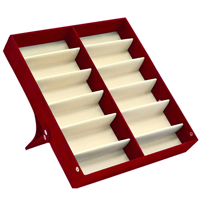 

Thick Foldable Glasses Display Case 12 Pairs Sunglasses Glasses Storage Box In Stock
