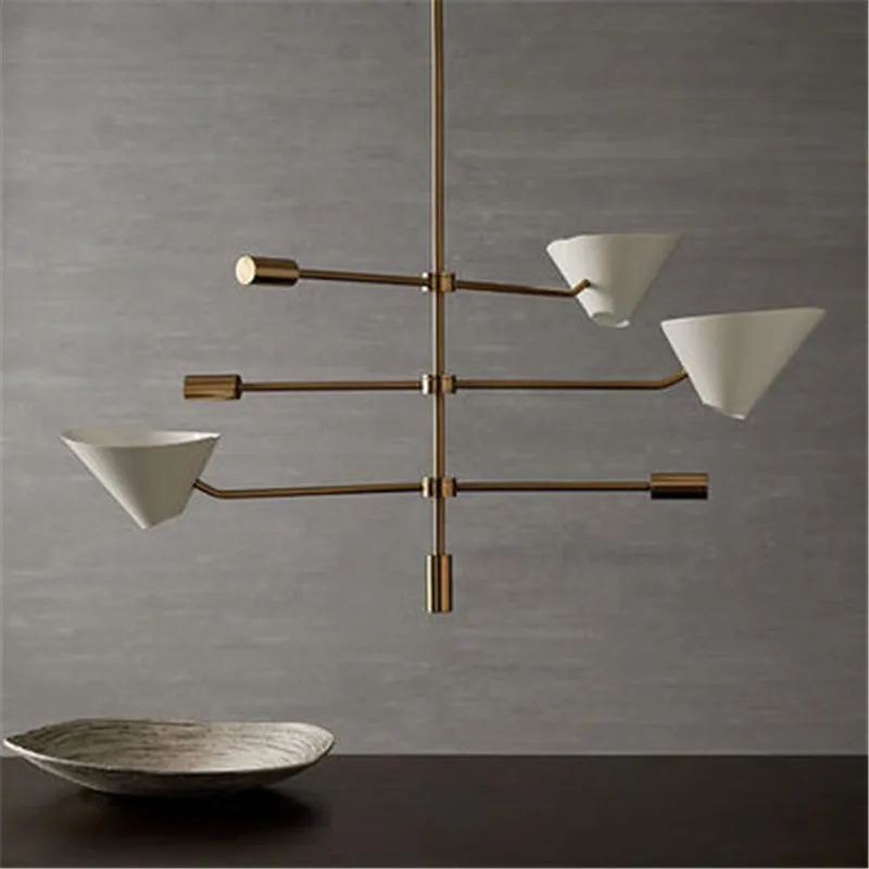 Постсовременная люстра простая гостиная столовая спальня кафе белый