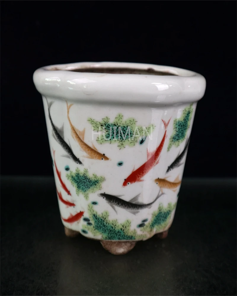 

Elaborate Porcelain Hand Painting Flower Basin Crafts Home Decoration China