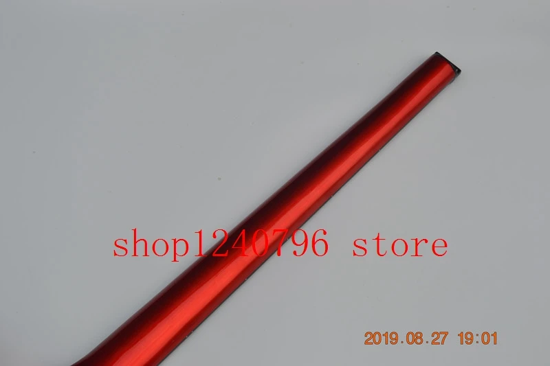 metal red 4 string headless electric bass guitar scale length 864mm