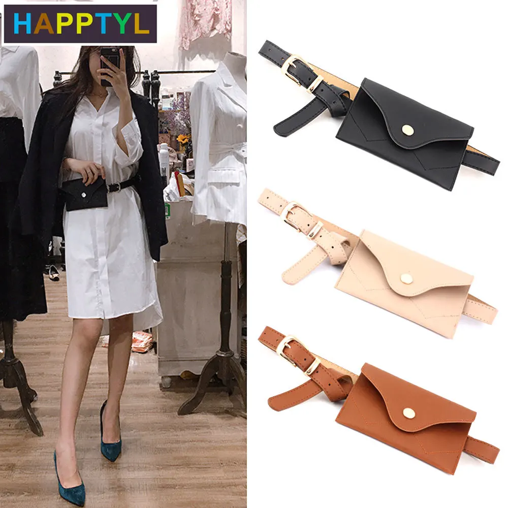 HAPPTYL 2 шт./компл. модный пакет для женщин из искусственной кожи поясная сумка