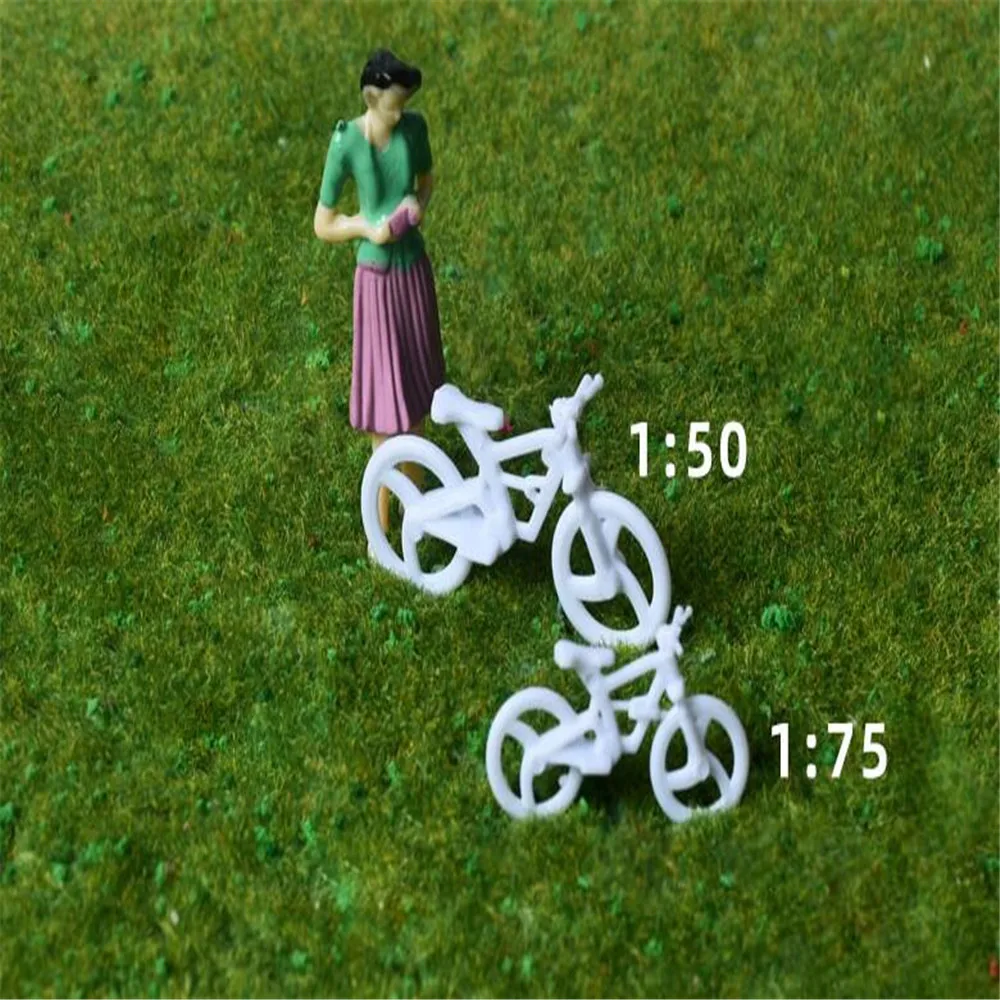 10 шт. модель велосипеда пластиковый велосипед подходит расположения поезда