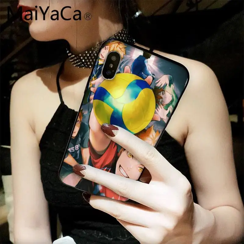 

MaiYaCa Haikyuu anime Luxury Phone Case for iPhone 12 8 7 6 6S Plus X XS MAX 5 5S SE XR 11 12 pro promax