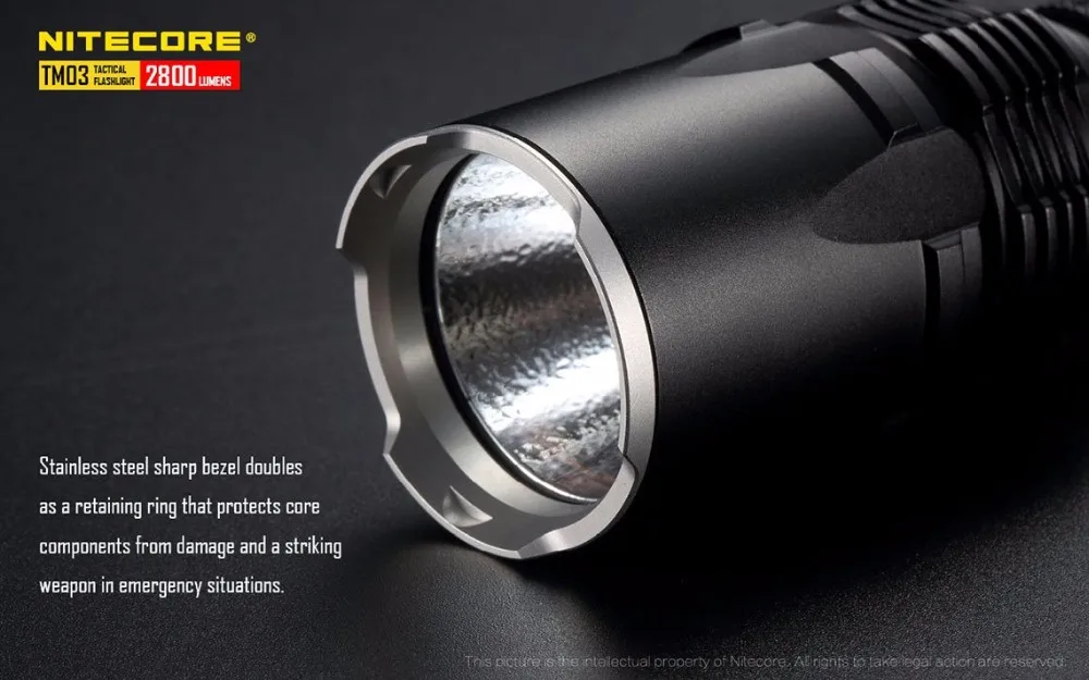 NITECORE TM03 TM03CRI тактический фонарь CREE XHP70 светодиодный Макс 2800лм дальность луча 289 м уличный фонарь с батареей IMR18650