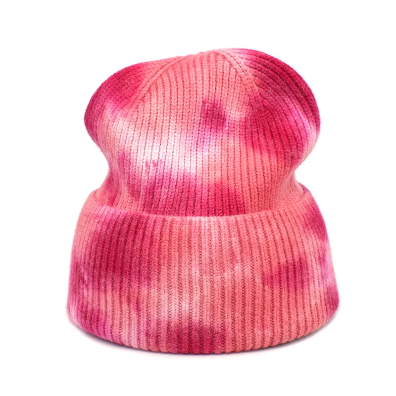 Новинка 2021 вязаная шерстяная шапка с принтом теплые облегающие шапки для женщин s