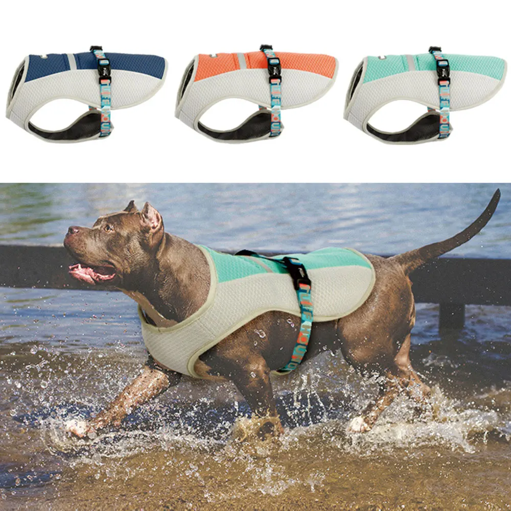 Летняя футболка для питомца собак термостойкий жилет щенка охлаждающая одежда