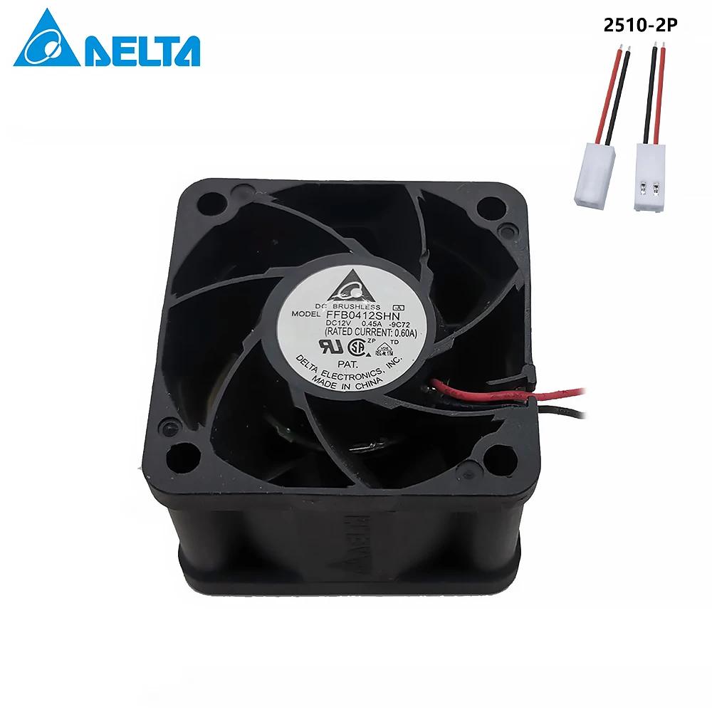 Для DELTA FFB0412SHN 9C72 4028 4 см 12V 0.45A микро насильственный воздушный поток вентилятора