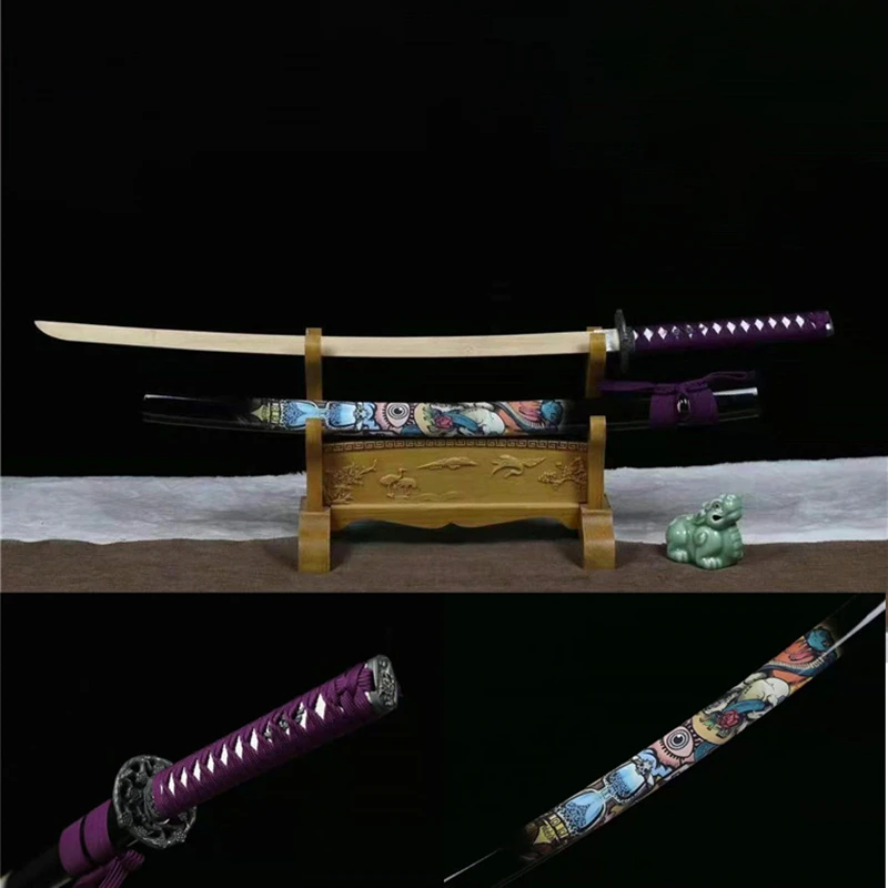 

103cm High Quality Iaido Props Wooden Safe Sword Weapons Kendo Practice Solid Wood Scabbard Metal Accessories
