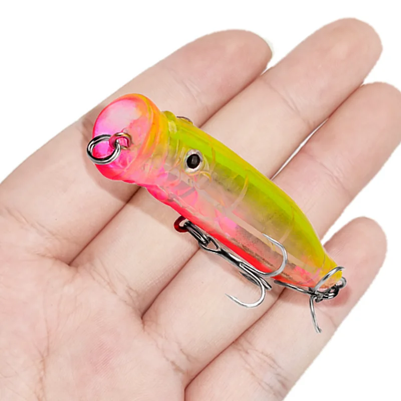 

1Pcs Laser Popper Fishing Lure 7cm 9g 8# Hooks Pesca Hard Fishing Bait Lifelike Lures Fakebait Wobbler Isca Artificial Swim Bait