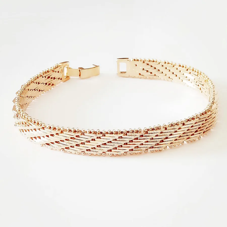 585 золотой браслет мужские ювелирные изделия новая мода 20 см длинный браслеты 8 мм