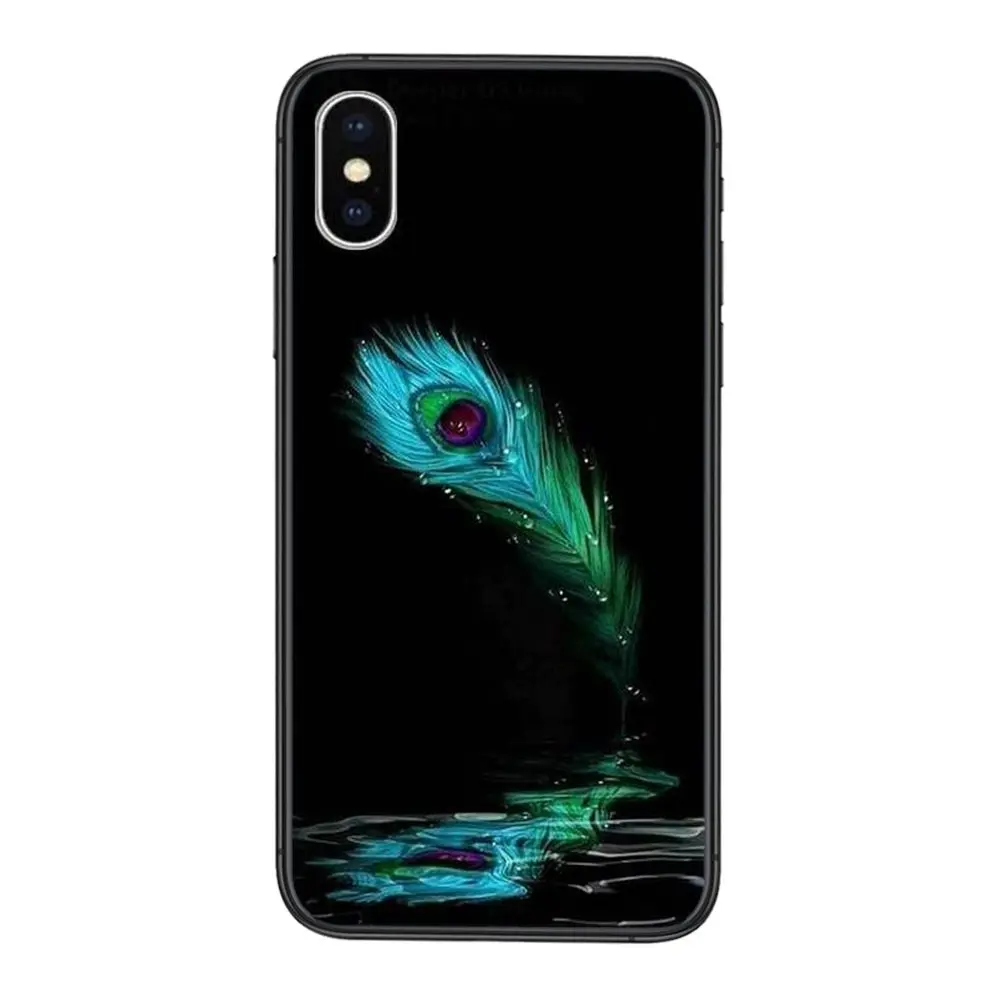 Для Xiaomi Mi 10 11 9 10T Pro Lite Ultra Poco X3 F3 NFC CC9 птица павлинье перо дешевый мужской черный