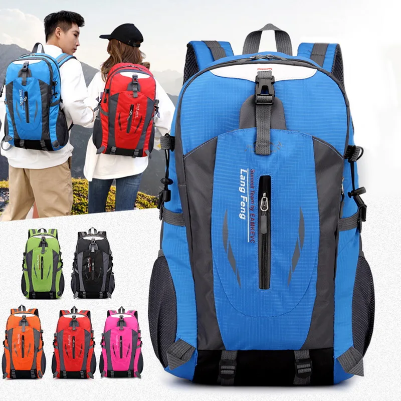 

Men's Backpack 40L Waterproof Laptop School Travel Bag Women Cacual Hiking Cycling Outdoor Unti-theft Sports Backpacks Rucksack