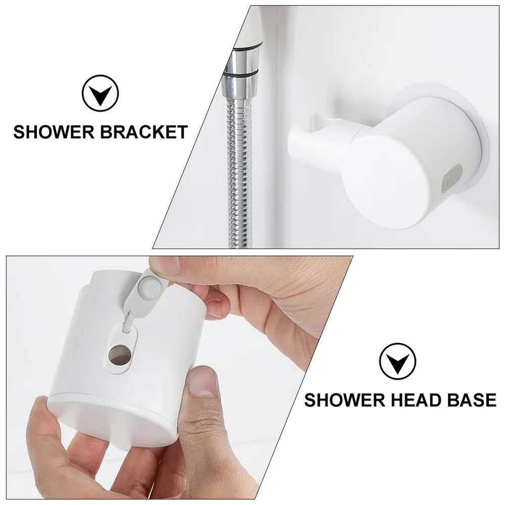 

1pc Holders Punch-Free Shower Bracket Bathroom Supply (White)