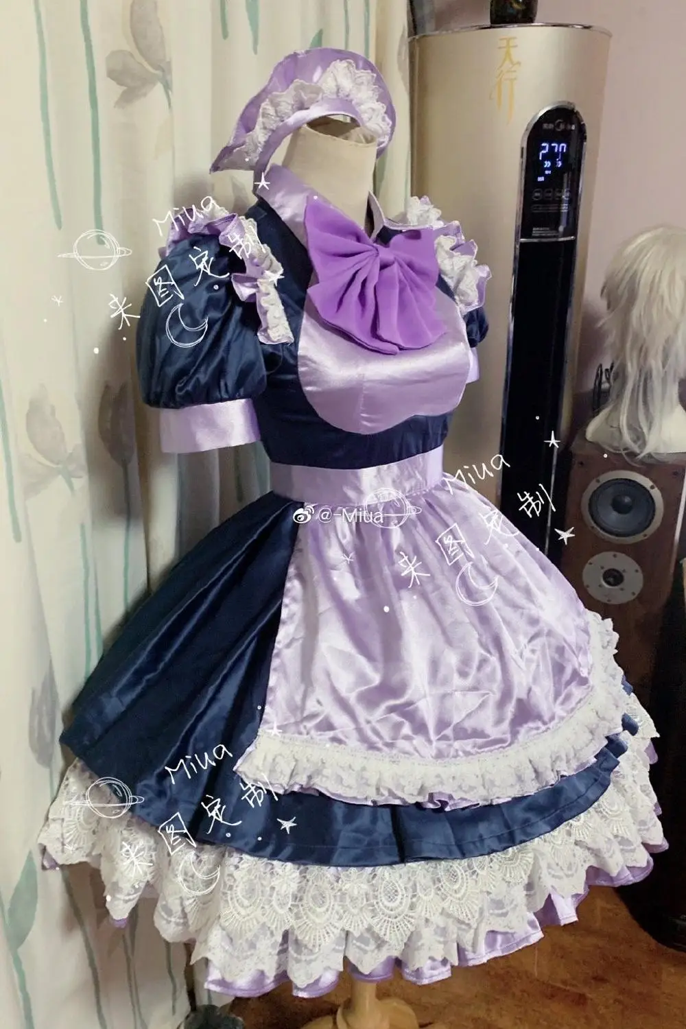 

Униформа горничной [на заказ] аниме Demon Slayer Kimetsu no Yaiba Kochou Shinobu, косплей, костюм для женщин, костюм для Хэллоуина вечеринки