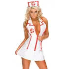 Униформа для медсестры, Эротическое нижнее белье, сексуальное нижнее белье с глубоким V-образным вырезом, сексуальные костюмы для косплея Langerie