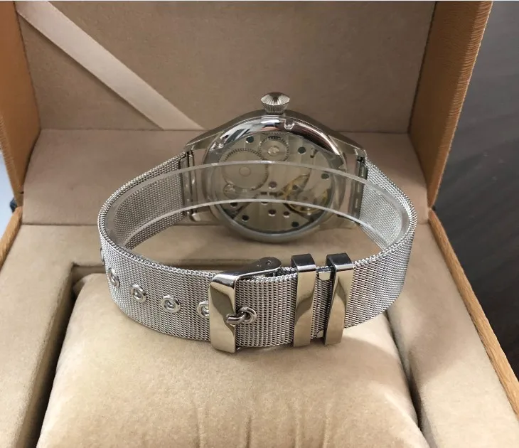 Мужские механические часы с сапфировым стеклом 44 мм|Мужские часы| |