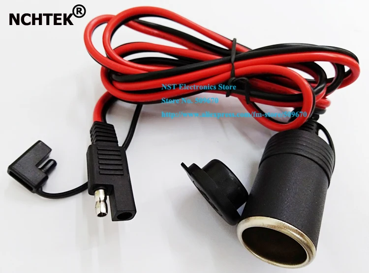 NCHTEK 14AWG SAE для автомобильного прикуривателя гнездо Jack адаптер питания кабель С
