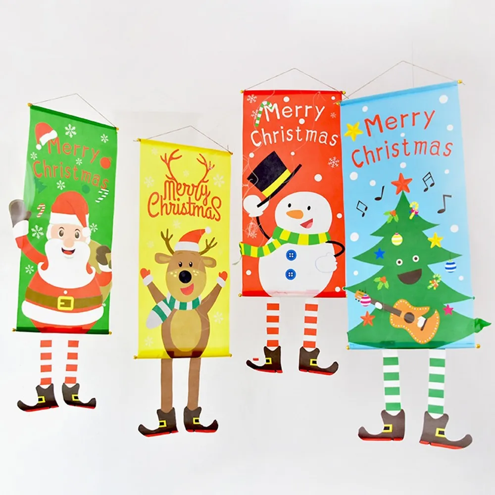 Рождественские украшения подвески в скандинавском стиле Снеговик Лось Санта