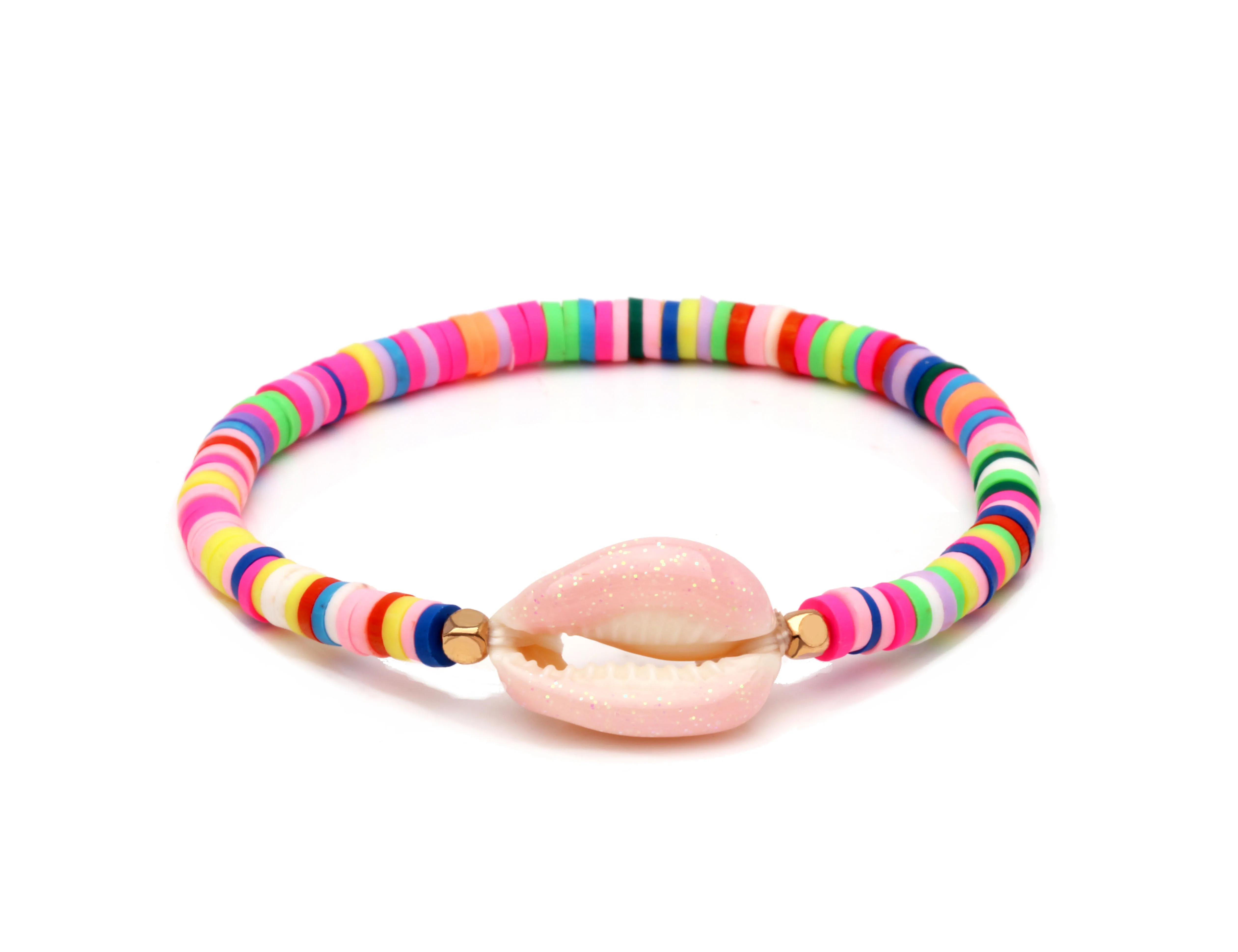 Boho Полимерная глина дисковые бусины Cowrie ракушки Heishi браслет для женщин и мужчин