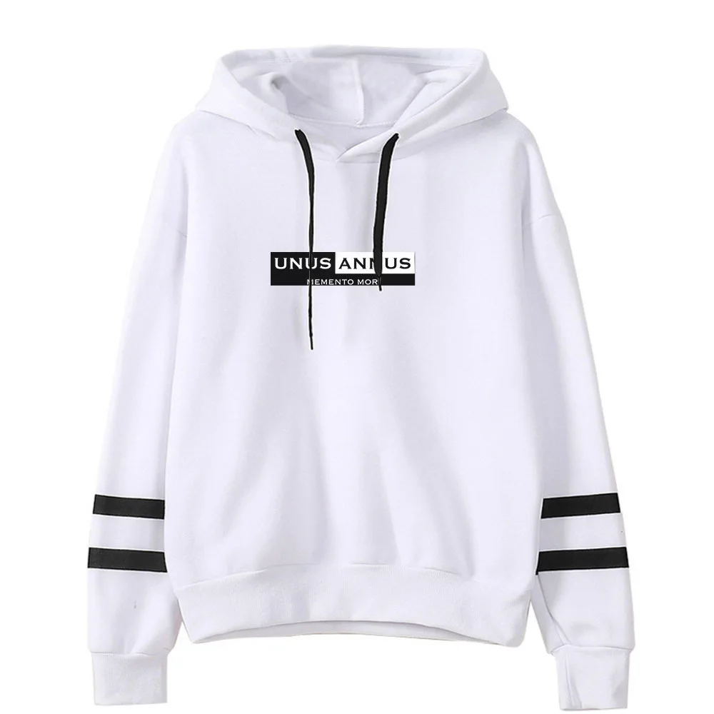 

TV Unus Annus Print Men Hoodies Sweatshirts 2021 Fashion Fleece Harajuku Hip Hop Hooded Sweatshirt Male Japanese Hoodie Hoody