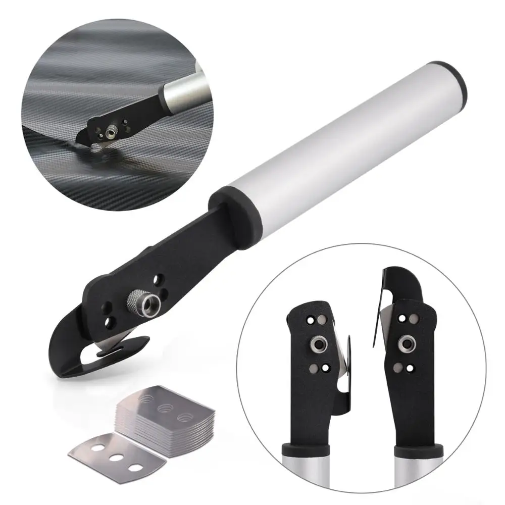 

EHDIS углеродная фольга пленка ручка резак нож наклейка для автомобиля Наклейка разрезание окна тонировка режущий инструмент + 10 лезвий из не...