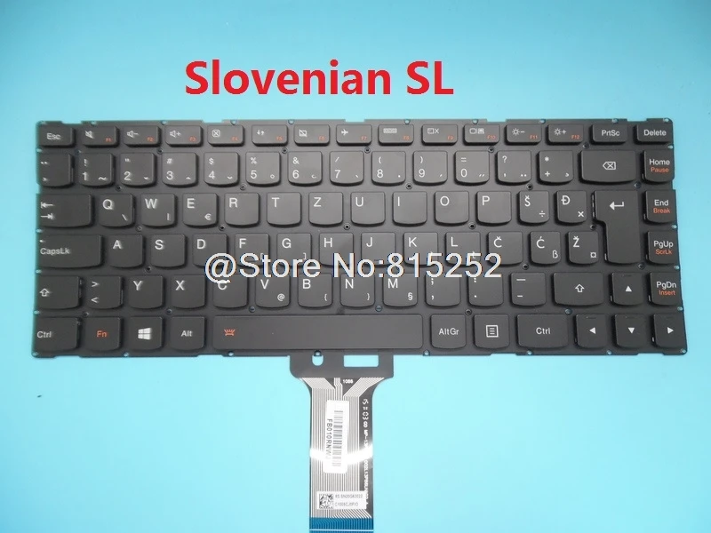 Клавиатура для lenovo YOGA 500-14IBD 500-14IHW 500-14 FLEX 3-14 английский США Словенский SL Великобритания Турция TR Arabia AR с подсветкой Новинка