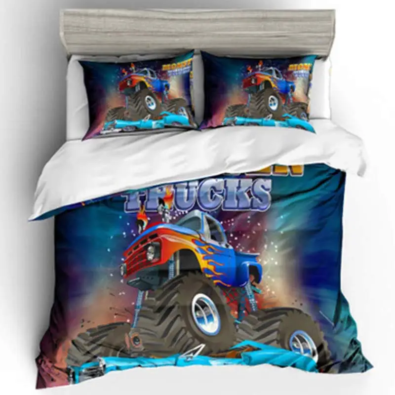 3 шт. 3D Monster Trucks DS постельных принадлежностей 140x210 см/180x210c/172x218 см/135x200 см/200x229 см