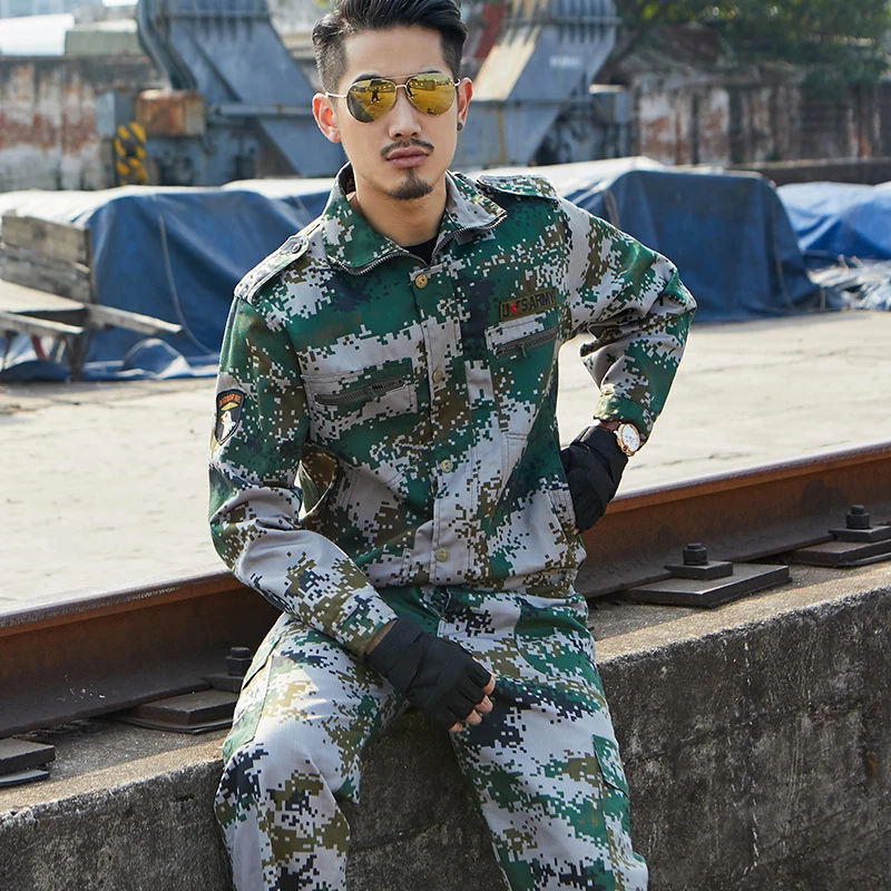 Army Color 1 Set Тактическая одежда, военный армейский костюм ACU для мужчин и женщин, камуфляжный костюм, Темно-Синяя Униформа США, куртка, проверенная в бою одежда - Цвет: Army Color 1 Set