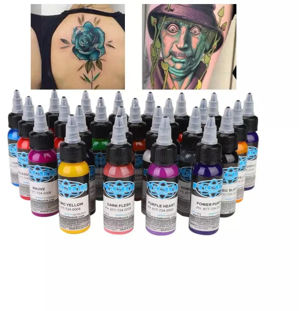 

TAttoo Ink 25 Colors Set 1 Oz 30Ml/Bottle Pigment Kit 3D Makeup Beauty Ink tool