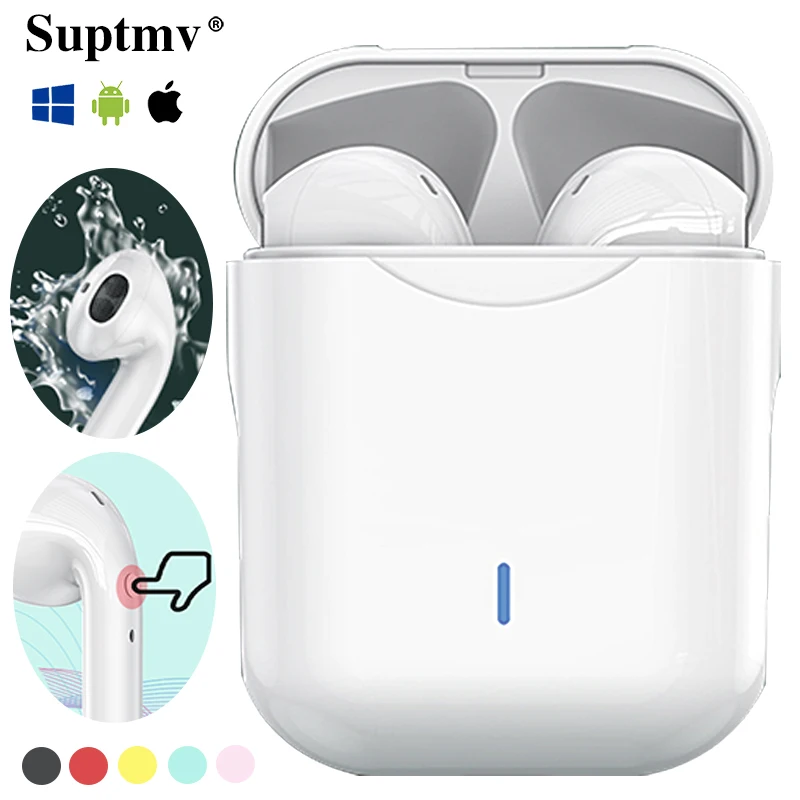 Беспроводные наушники вкладыши Bluetooth геймерская гарнитура с микрофоном работает