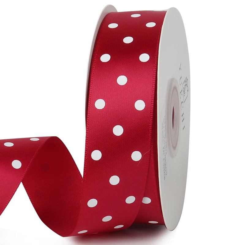 

Ywzatgits 5yards Dot Ribbon Party Christmas Handmade Bow Hair Gifts Box Packaging Wedding Accessory YT0205
