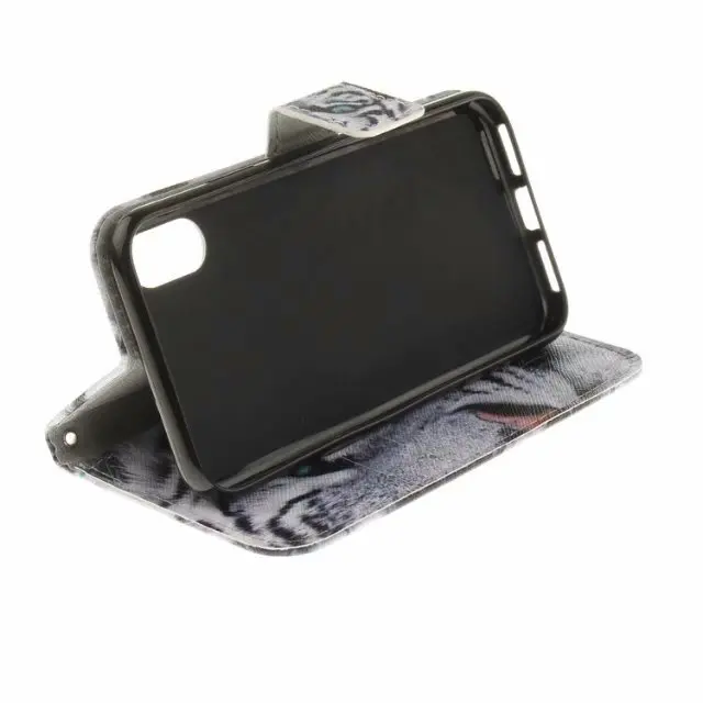 Флип чехол из искусственной кожи для iPhone SE 2020 бумажник с подставкой и Рисунком