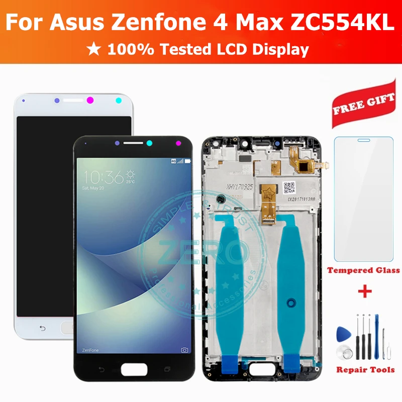 Для Asus Zenfone 4 Max ZC554KL ЖК дисплей + рамка сенсорный экран для Pro Plus дигитайзер