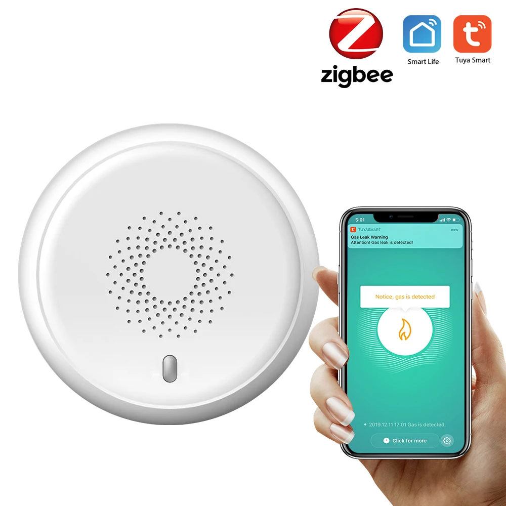 Детектор Утечки горючего газа Tuya ZigBee бытовой детектор утечки |