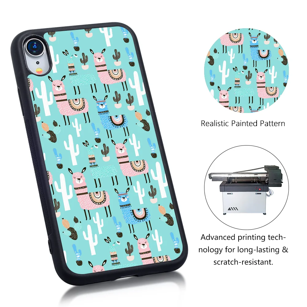 Милый пластиковый чехол с альпакой 2D из ТПУ для телефона iPhone 11 Pro Max SE 2020 мягкая