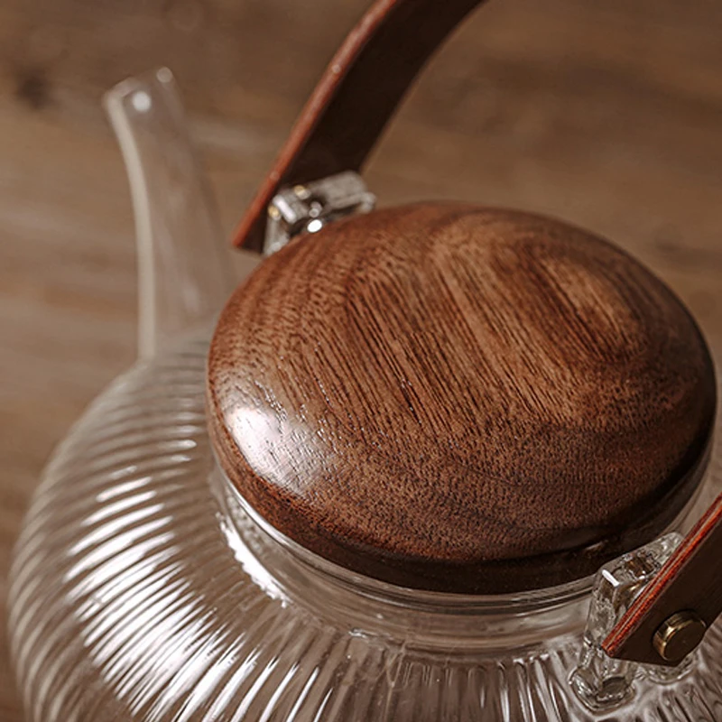 Стеклянный чайник SENDIAN большой емкости ручной работы высокотемпературный