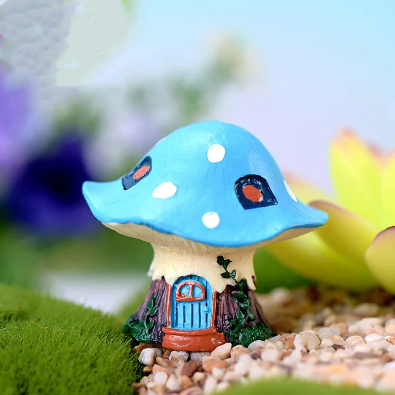 4 стиля миниатюрный домик в виде сельских грибов сказочные садовые гномы моховые