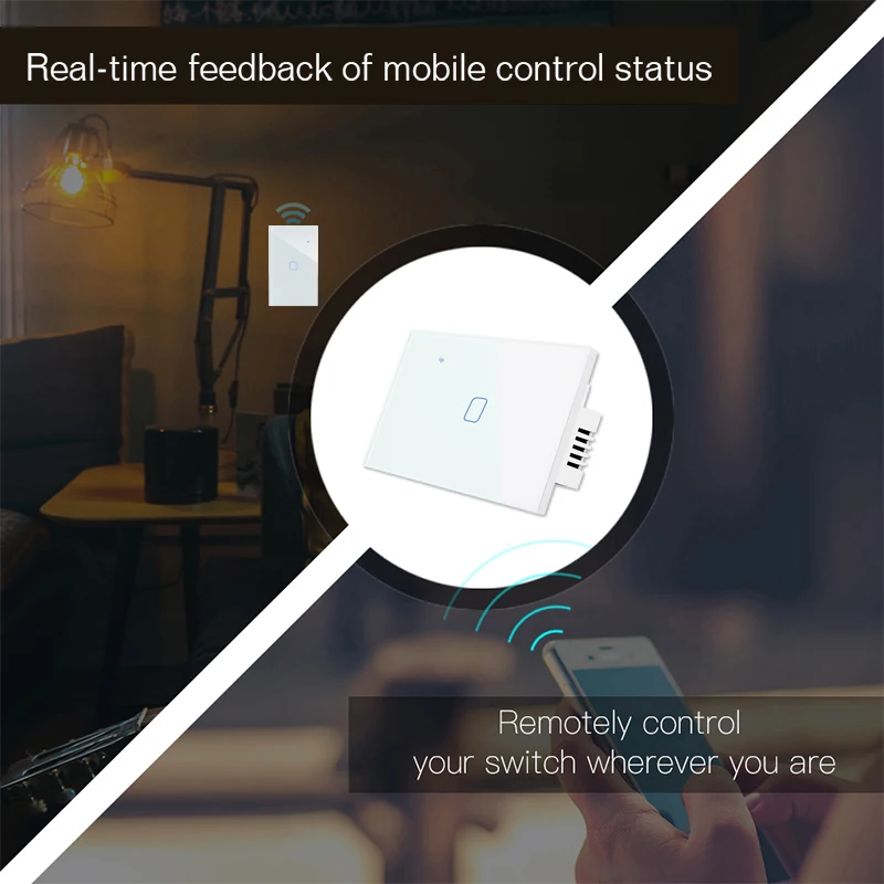 Zigbee Tuya Smart настенный светильник переключатель 1/2/3/4 ряда 2/3Way нам WiFi сенсорный