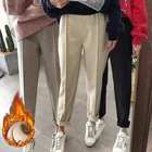 Женские утепленные брюки-карандаш, модель сезона весна-Зима 2022 года, женский шерстяной костюм, брюки свободного покроя, женские брюки, Капри