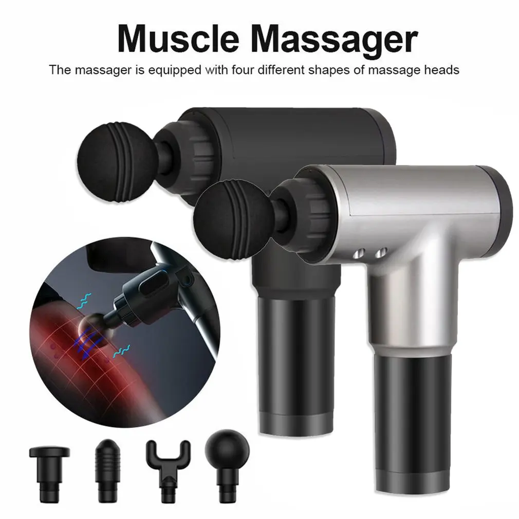 

Black Physiotherapy Muscle Massage Gun Health Massage Deep Relaxation Device High Frequency Vibration Impact Fascia Gun
