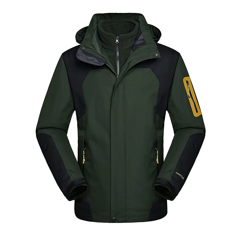 На открытом воздухе 2 в 1 Пеший Туризм куртки Для мужчин женщин кемпинг флисовая