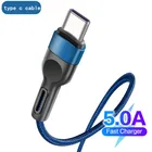 Зарядный кабель Micro USB Type-C, 5 А, для Samsung S20, S21, Xiaomi, Huawei