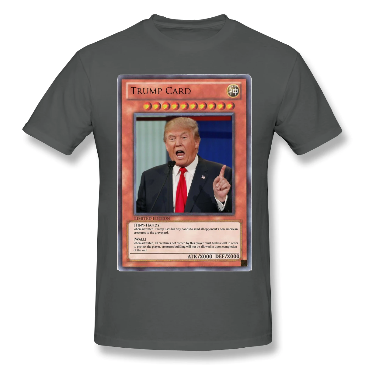 Мужские футболки Yu Gi Oh с изображением карты Трампа забавная хлопковая Футболка