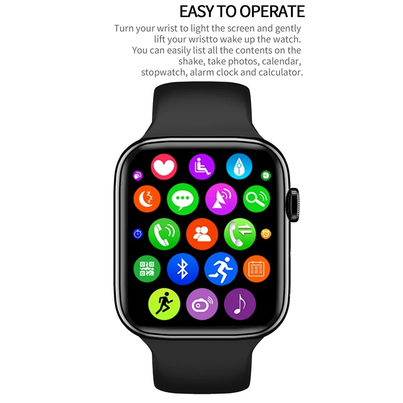 

IPX7 Waterproof Smart Watch 1.75 Borderless Bluetooth Call Temperature Monitoring Pressure Compatible with Android, IOS