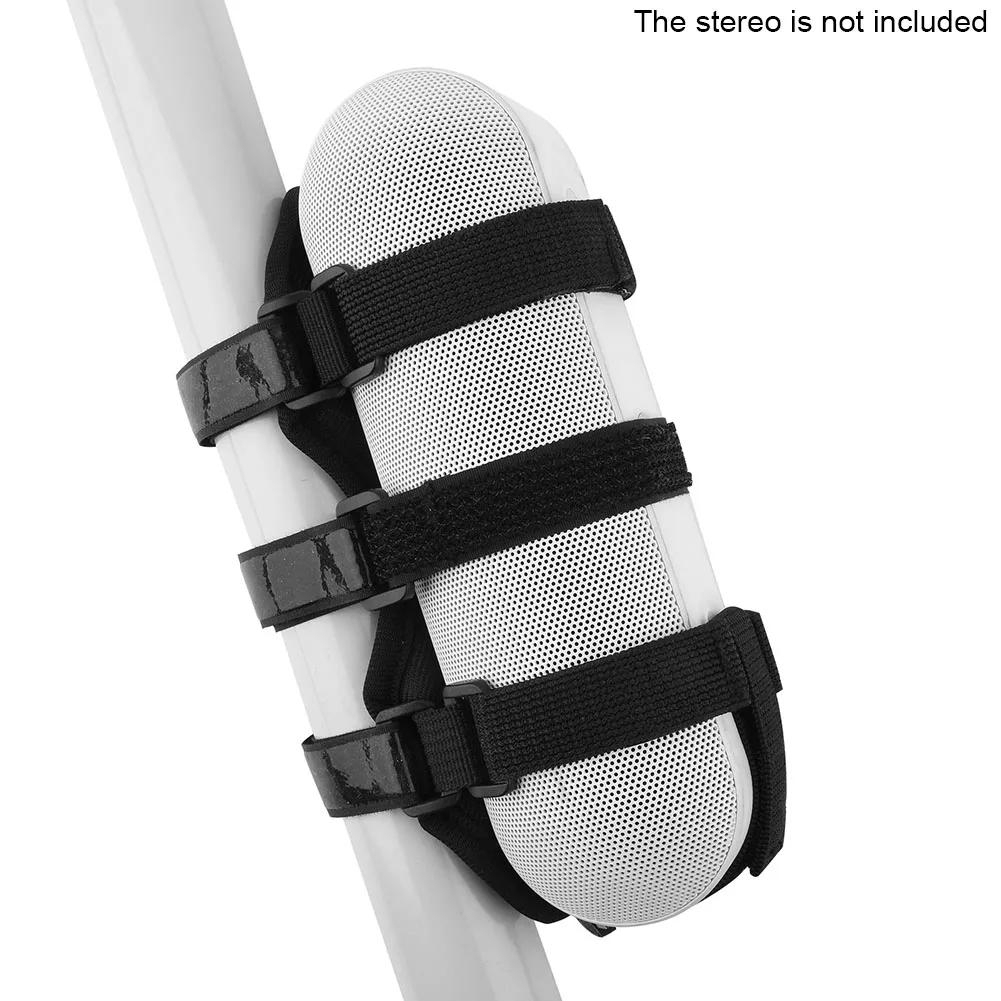 

Top Tube Accessories Roll Bar Nylon Bicycle Speaker Mount Outdoor Portable Magic Sticker Black Holder Adjustable Strap Non Slip
